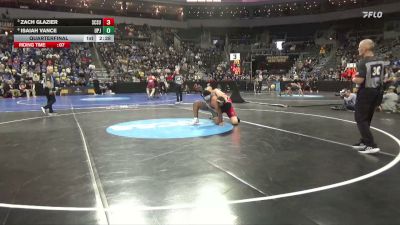 285 lbs Quarterfinal - Zach Glazier, St. Cloud St. vs Isaiah Vance, Pitt-Johnstown