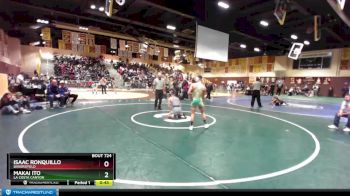 120 lbs Cons. Round 5 - Makai Ito, La Costa Canyon vs Isaac Ronquillo, Bakersfield