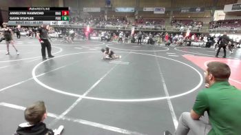 46 lbs Consi Of 4 - Annelynn Hammond, Dragon Wrestling CO vs Gavin Staples, Pueblo County WC