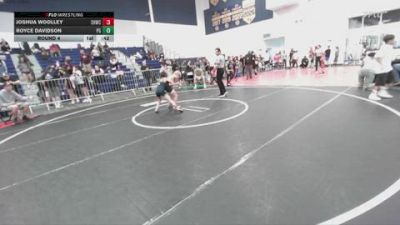 70 lbs Round 4 - Joshua Woolley, Savage House Wrestling Club vs Royce Davidson, Peterson Grapplers