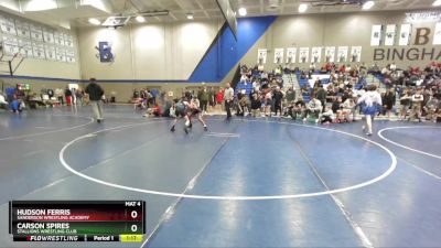 92 lbs Cons. Round 3 - Hudson Ferris, Sanderson Wrestling Academy vs Carson Spires, Stallions Wrestling Club