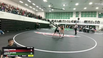 190 lbs Semifinal - Owen Barton, Kemmerer vs Logan Bauers, Green River