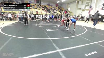 102 lbs Semifinal - Bella Hutcheson, Wagoner vs Paisley Heflin, Vinita JH