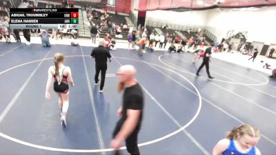 92-96 lbs Round 1 - Elena Hansen, Aviator Wrestling Academy vs Abigail Troumbley, Uintah Girls Wrestling