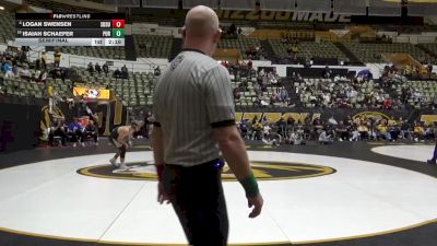 133 lbs Semifinal - Logan Swensen, South Dakota State vs Isaiah Schaefer, Purdue