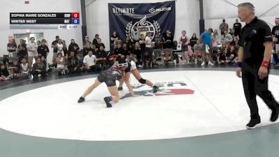 53 lbs Quarterfinal - Sophia Marie Gonzales, Surfside Girls - W vs Winter West, Mat Demon - W