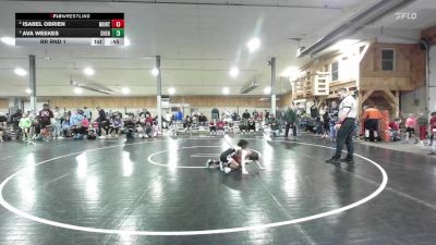 56 lbs Rr Rnd 1 - Isabel Obrien, Montrose vs Ava Weekes, Shenandoah