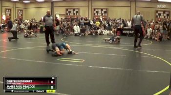 56 lbs Quarterfinals (8 Team) - James Paul Peacock, Armory Athletics Red vs Griffin Rodriguez, Elite Wrestling