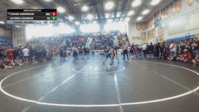 106 lbs Champ. Round 1 - Jayden Coleman, Well Trained vs Chase Anderson, Westside Wrestling Club