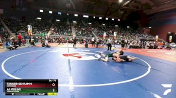 2A-170 lbs Quarterfinal - AJ Moline, Tongue River vs Tanner Schramm, Kemmerer