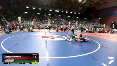 2A-170 lbs Quarterfinal - AJ Moline, Tongue River vs Tanner Schramm, Kemmerer