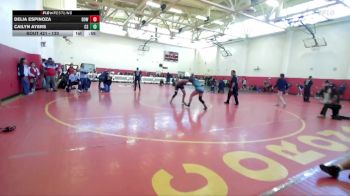 130 lbs Cons. Round 1 - Cailyn Ayers, Canyon Springs vs Delia Espinoza, Downey