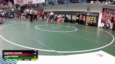 132 lbs Cons. Round 4 - Desmond Childers, Copley vs Harris Medow, Solon