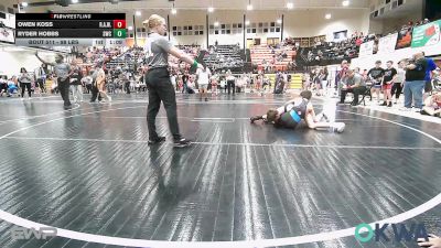 98 lbs Rr Rnd 1 - Owen Koss, R.A.W. vs Ryder Hobbs, Salina Wrestling Club