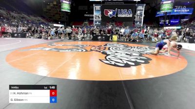 144 lbs Rnd Of 64 - Hudson Hohman, PA vs Grayson Gibson, MN