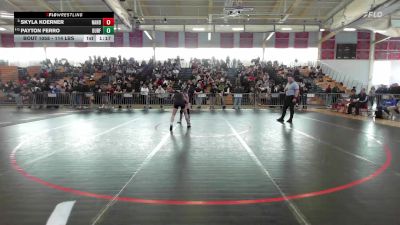 114 lbs Consolation - Skyla Koerner, North Andover vs Payton Ferro, Durfee