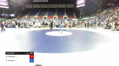 122 lbs Cons 32 #1 - Hayli Fletcher, Wisconsin vs Kali Jensen, Missouri