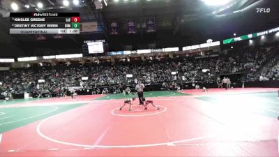 49 lbs Quarterfinal - Kinslee Greene, LAC3 vs Destiny Victory Wren, BOM2