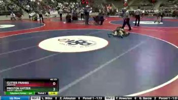 4A 113 lbs Semifinal - Preston Katzer, Shiloh Christian vs Cutter Franks, Gravette