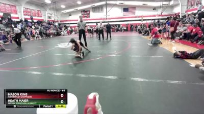 65 lbs Semifinal - Mason King, Northwest Grapplers vs Heath Maier, SlyFox Wrestling Academy