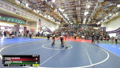 150 Boys Champ. Round 1 - Andres Gonzalez, Olympian vs Tyson Valencia, Mt Carmel