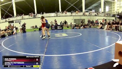 106 lbs Placement Matches (8 Team) - Ava Fodera, California vs Katelyn Patterson, Oklahoma