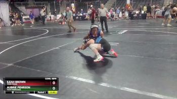 117 lbs Cons. Semi - Ileah Brown, Team Texas vs Aubrie Pehrson, Team Nebraska