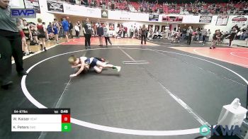 64-67 lbs Rr Rnd 1 - Wyatt Kaiser, Heat vs Kasen Peters, Claremore Wrestling Club