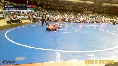 130 lbs Round Of 16 - Alex Leon, Cory Clark Wrestling vs Kash Wendland, HWC