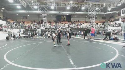 45 lbs Quarterfinal - Cole Hernandez, Clinton Youth Wrestling vs Camden Shutt, Midwest City Bombers Youth Wrestling Club