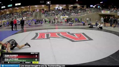 126 lbs Cons. Round 4 - Izak Hutchins, Roseburg Mat Club/Umpqua Valle vs Juan Ramirez, Glendale Mat Club