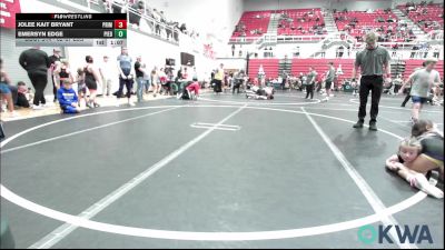 62-67 lbs Quarterfinal - Jolee Kait Bryant, Prime Wrestling vs Emersyn Edge, Piedmont