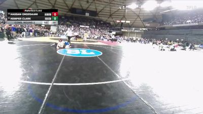 Boys 3A 106 lbs Cons. Round 2 - Kemper Clark, Roosevelt vs Hassan Orozgaani, Auburn Mountainview