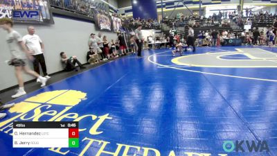 49 lbs Consi Of 4 - Orlando Hernandez, Lone Grove Takedown Club vs Brooks Jerry, Rough Riders