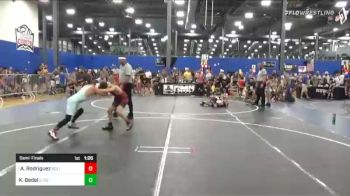 81 lbs Semifinal - Axel D Rodriguez, Bolingbrook Jr Raiders vs Kamrom Bedel, Team Gotcha Cradled