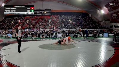 6A 190 lbs Quarterfinal - Seth Martin, Post Falls vs Zane Smith, Post Falls