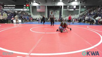83 lbs Rr Rnd 2 - Ava Henderson, HURRICANE WRESTLING ACADEMY vs Madilynn Filby, Collinsville Cardinal Youth Wrestling