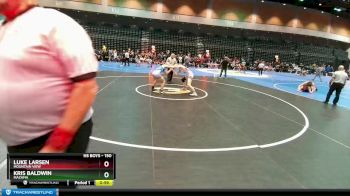 150 lbs Cons. Round 3 - Luke Larsen, Mountain View vs Kris Baldwin, Mazama