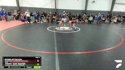 86 lbs Round 3 - Ryder Kittelson, South West Washington Wrestling Club vs Tommy `Gun` Baxter, Punisher Wrestling Company