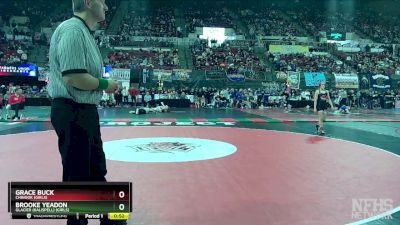 G - 107 lbs 3rd Place Match - Brooke Yeadon, Glacier (Kalispell) (Girls) vs Grace Buck, Chinook (Girls)