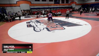 285 lbs Cons. Round 4 - Philip Saenz, Ozarks vs Gabe Carter, Wisconsin - Lacrosse