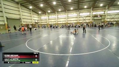 86-95 lbs Semifinal - Kyrie Mecham, Cougar Wrestling Club vs Lilly La Notte, Wasatch Wrestling Club