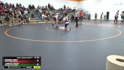 165-166 lbs Round 4 - Cormac Faley, Dubuque Hempstead vs Jayden Ohrt, Clear Creek-Amana