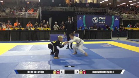 Nolan Kai LaPoint vs Mason Michael Wolter 2025 Pan Kids Jiu-Jitsu IBJJF Championship