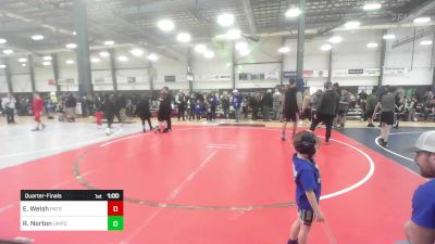 40 lbs Quarterfinal - Evander Welsh, Patriot Mat Club vs Reed Norton, Umpqua Wrestling Club