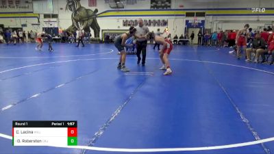 JV-32 lbs Round 1 - Osten Roberston, Cedar Rapids Jefferson vs Caleb Lacina, Williamsburg