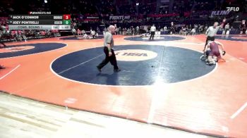 2A 150 lbs Cons. Round 1 - Joey Pontrelli, Elmhurst (IC Catholic) vs Jack O`Connor, Chicago (Brother Rice)