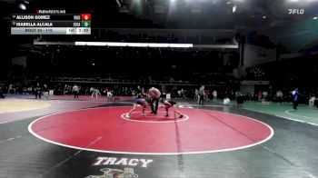 110 lbs Champ. Round 1 - Isabella Alcala, Escalon vs Allison Gomez, Yuba City