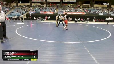 141 lbs Semifinal - Gage Hudson, Cumberlands vs 15 Hartwell Taylor, Saint Mary