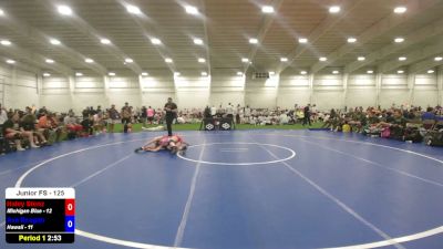 125 lbs Haley Stenz, Michigan Blue vs Ava Reagan, Hawaii